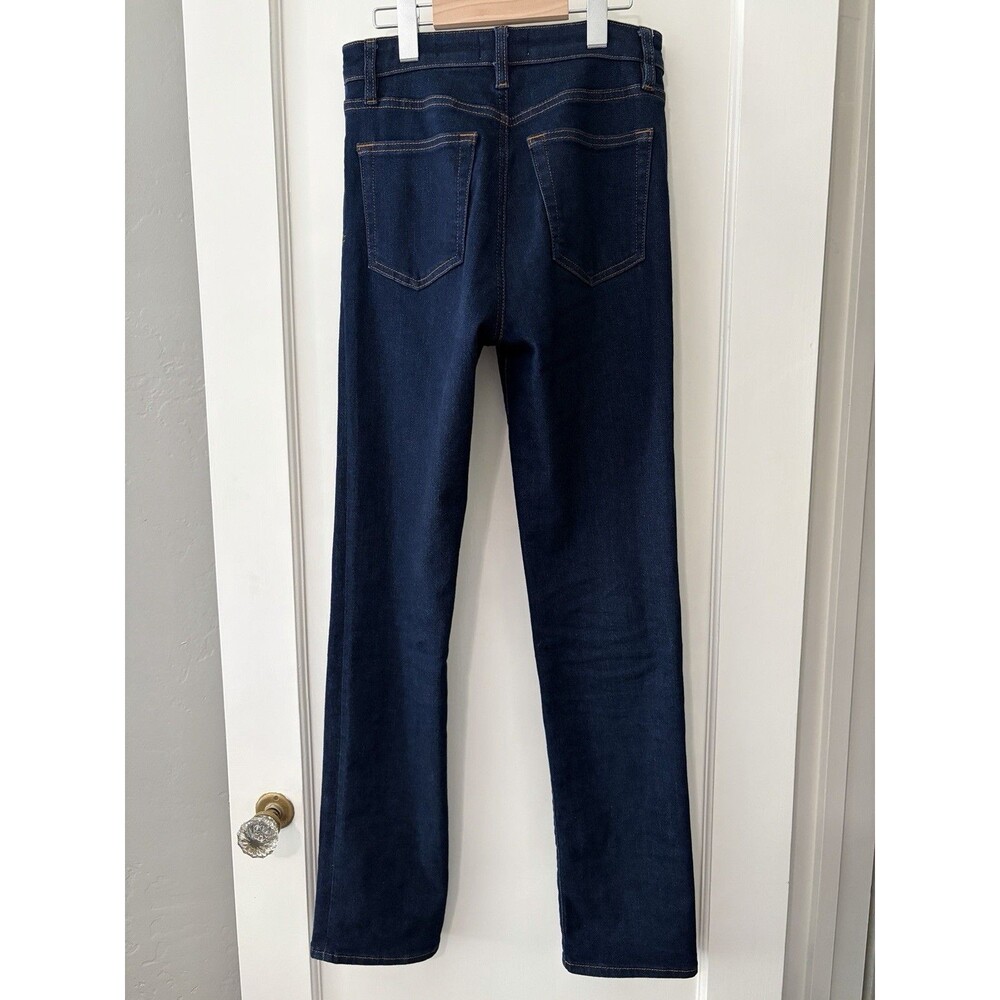 FRAME EUC The Pencil Denim Dark Rinse Skinny Jeans Women 26 Stretch Minimalist - Picture 2 of 6